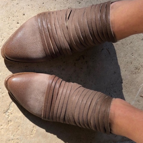 Free People Shoes - Free People | Women’s Brown Leather Lost Valley Strappy Ankle Zip Ankle Boot 9.5